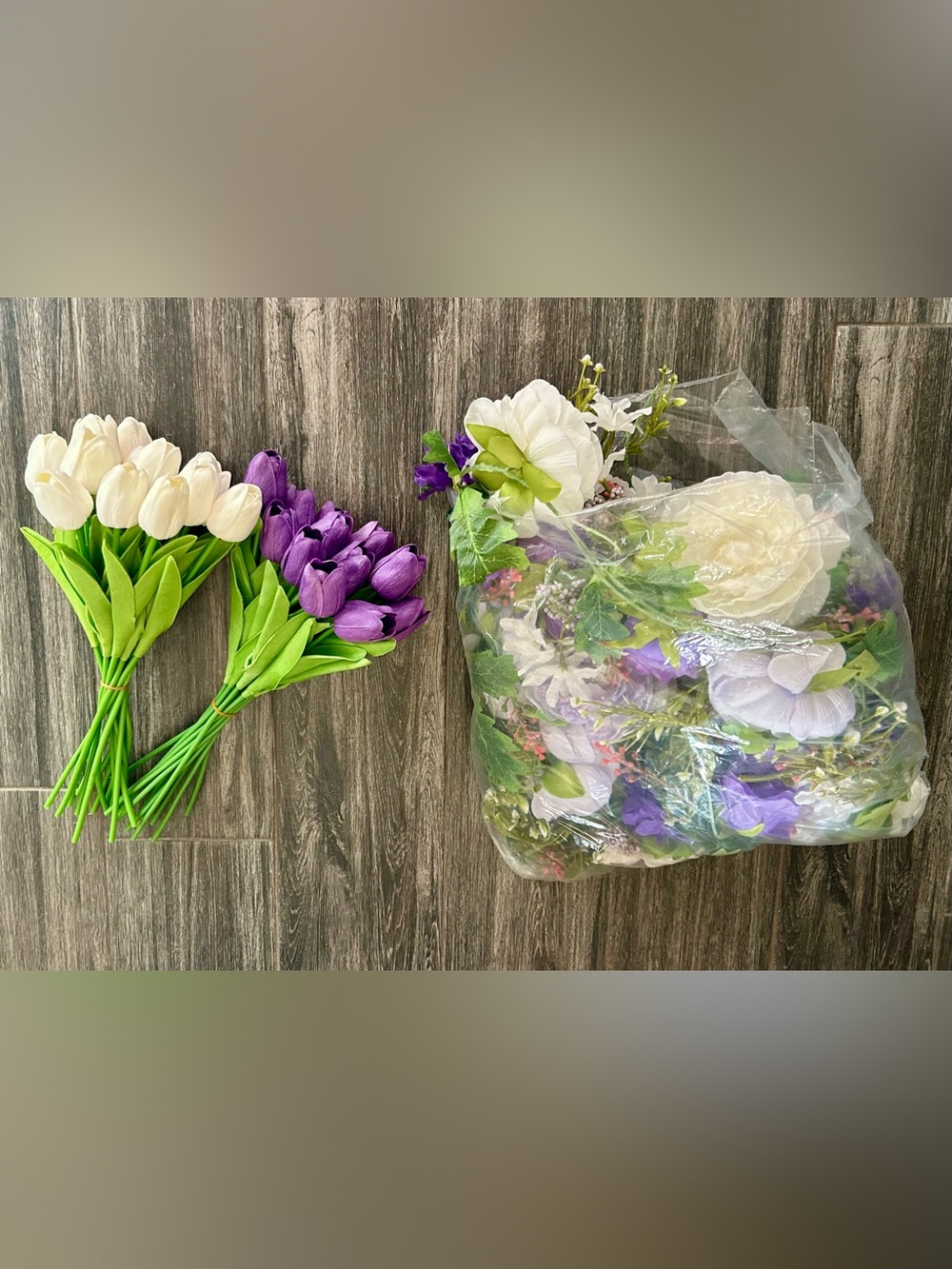 Floral lot Tulip rose garland boho farmhouse home decor wedding event greenery